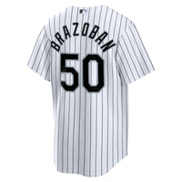 Huascar Brazoban Chicago White Sox Baseball Jersey, Replica Sportswear Jersey Shirt, Lightweight Breathable Athletic Jersey, Casual Gift for Men