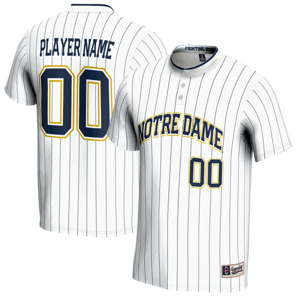 Notre Dame Fighting Irish NIL Pick-A-Player Lightweight Softball Jersey - White
