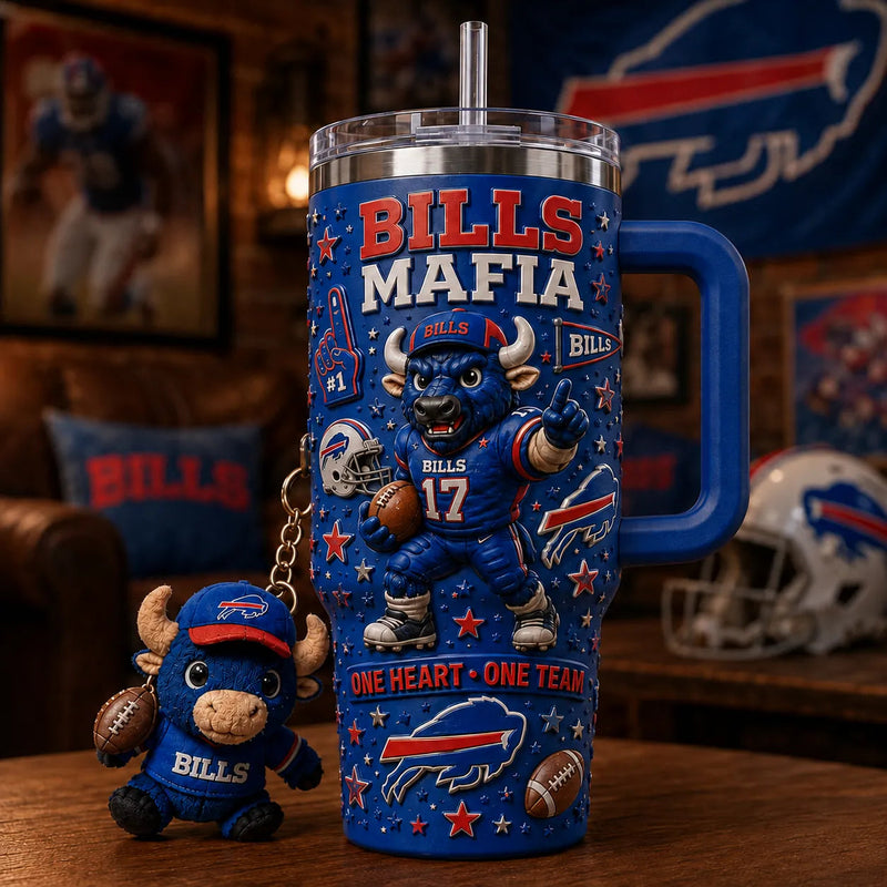 BUF Mafia - One Heart, One Team Wraparound Tumbler