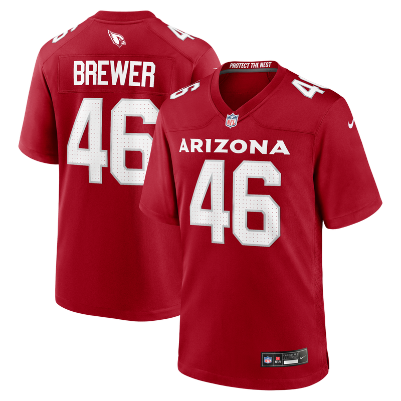 Aaron Brewer Arizona Cardinals Football Jersey, Cardinal Sportswear Jersey Shirt, Lightweight Breathable Athletic Jersey, Casual Gift for Men