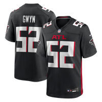 Jovaughn Gwyn Atlanta Falcons Football Jersey, Black Game Sportswear Jersey Shirt, Lightweight Breathable Athletic Jersey, Casual Gift for Men