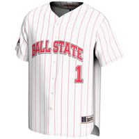 Ball State Cardinals Baseball Jersey, White Fashion Sportswear Jersey Shirt, Lightweight Breathable Athletic Jersey, Casual Gift for Men