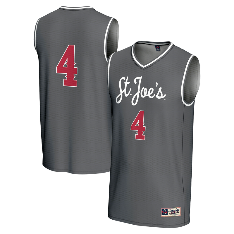Saint Joseph's Hawks Basketball Jersey, Gray Fashion Lightweight Sportswear Jersey Shirt, Sleeveless Athletic Tank Jersey, Casual Gift for Men