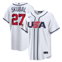 USA Tarik Skubal White 2026 World Classic Home Baseball Jersey, Sportswear Jersey Shirt, Lightweight Athletic Jersey, Casual Gift for Men