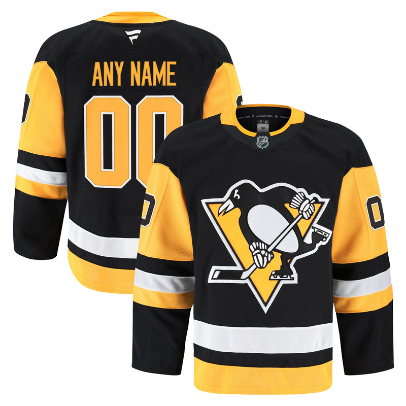 Pittsburgh Penguins Hockey Jersey, Black Sportswear Jersey Shirt, Long Sleeve Hockey Sweater Jersey, Casual Gift for Men, Style 202056765