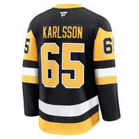 Erik Karlsson Pittsburgh Penguins Hockey Jersey, Black Premium Sportswear Jersey Shirt, Long Sleeve Hockey Sweater Jersey, Casual Gift for Men