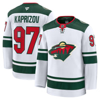 Kirill Kaprizov Minnesota Wild Hockey Jersey, White Premium Away Sportswear Jersey Shirt, Long Sleeve Hockey Sweater Jersey, Casual Gift for Men
