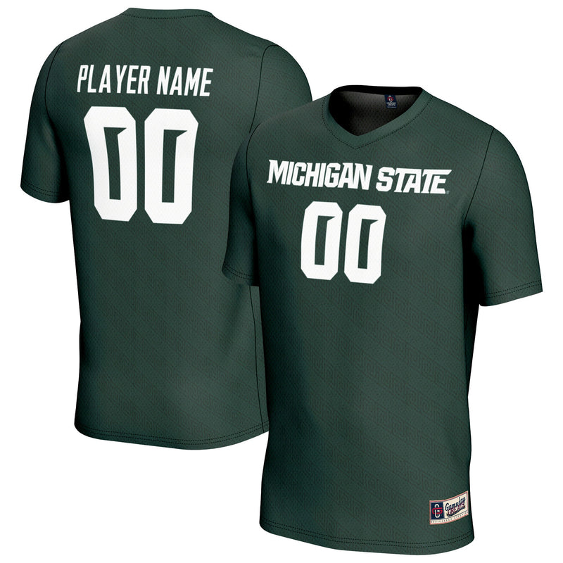 Michigan State Spartans Soccer Jersey, Green Sportswear Jersey Shirt, Lightweight Breathable Athletic Jersey, Casual Gift for Men
