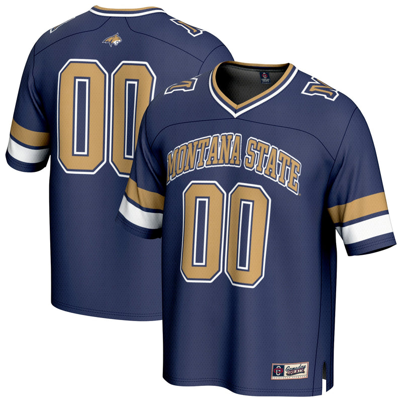 Montana State Bobcats Football Jersey, Navy Fashion Sportswear Jersey Shirt, Lightweight Breathable Athletic Jersey, Casual Gift for Men