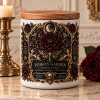 The Poison Garden - Gothic Botanical Label Scented Candle