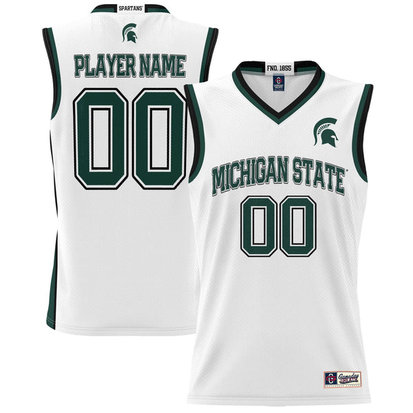 Michigan State Spartans NIL Pick-A-Player Basketball Jersey - White