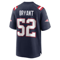 Marcus Bryant New England Patriots Football Jersey, Navy Sportswear Jersey Shirt, Lightweight Breathable Athletic Jersey, Casual Gift for Men