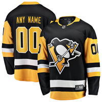Pittsburgh Penguins Hockey Jersey, Black Sportswear Jersey Shirt, Long Sleeve Hockey Sweater Jersey, Casual Gift for Men, Style 2791509