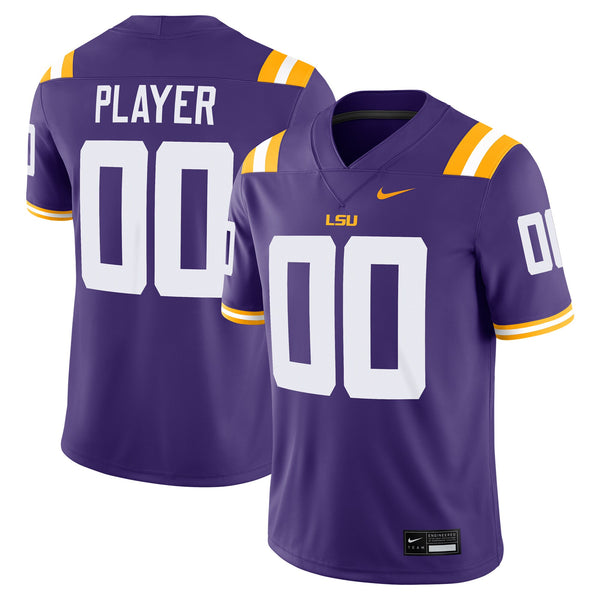 LSU Tigers NIL Pick-A-Player Game Jersey - Purple