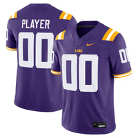 LSU Tigers Football Jersey, Purple Game Sportswear Jersey Shirt, Lightweight Breathable Athletic Jersey, Casual Gift for Men, Style 201937757