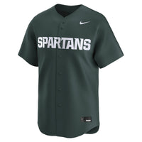 Michigan State Spartans Baseball Jersey, Green Limited Sportswear Jersey Shirt, Lightweight Breathable Athletic Jersey, Casual Gift for Men