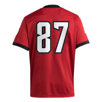 NC State Wolfpack Football Jersey, Red Sportswear Jersey Shirt, Lightweight Breathable Athletic Jersey, Casual Gift for Men, Style 202538860