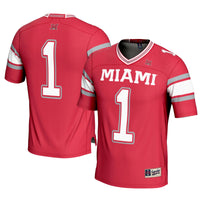 Miami University RedHawks Football Jersey, Red Sportswear Jersey Shirt, Lightweight Breathable Athletic Jersey, Casual Gift for Men