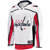 Washington Capitals Hockey Jersey, White Breakaway Away Sportswear Jersey Shirt, Long Sleeve Hockey Sweater Jersey, Casual Gift for Men