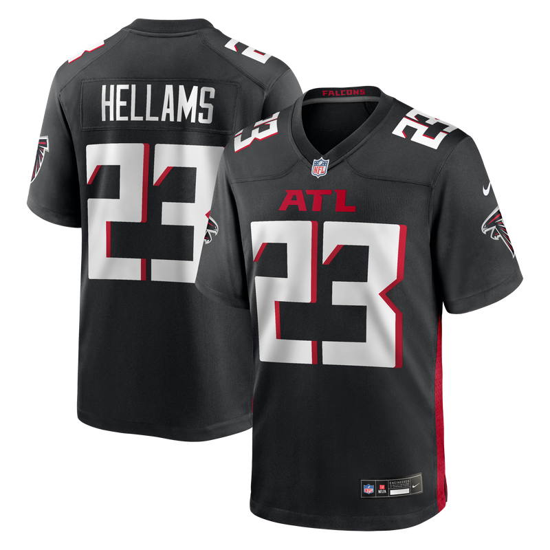 DeMarcco Hellams Atlanta Falcons Football Jersey, Black Sportswear Jersey Shirt, Lightweight Breathable Athletic Jersey, Casual Gift for Men