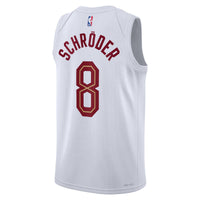 Dennis Schröder Cleveland Cavaliers Basketball Jersey, White Sportswear Jersey Shirt, Sleeveless Athletic Tank Jersey, Casual Gift for Men