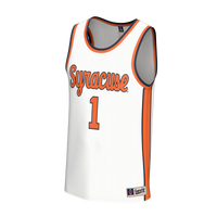 Syracuse Orange Basketball Jersey, White Fashion Sportswear Jersey Shirt, Sleeveless Athletic Tank Jersey, Casual Gift for Men, Style 203959375