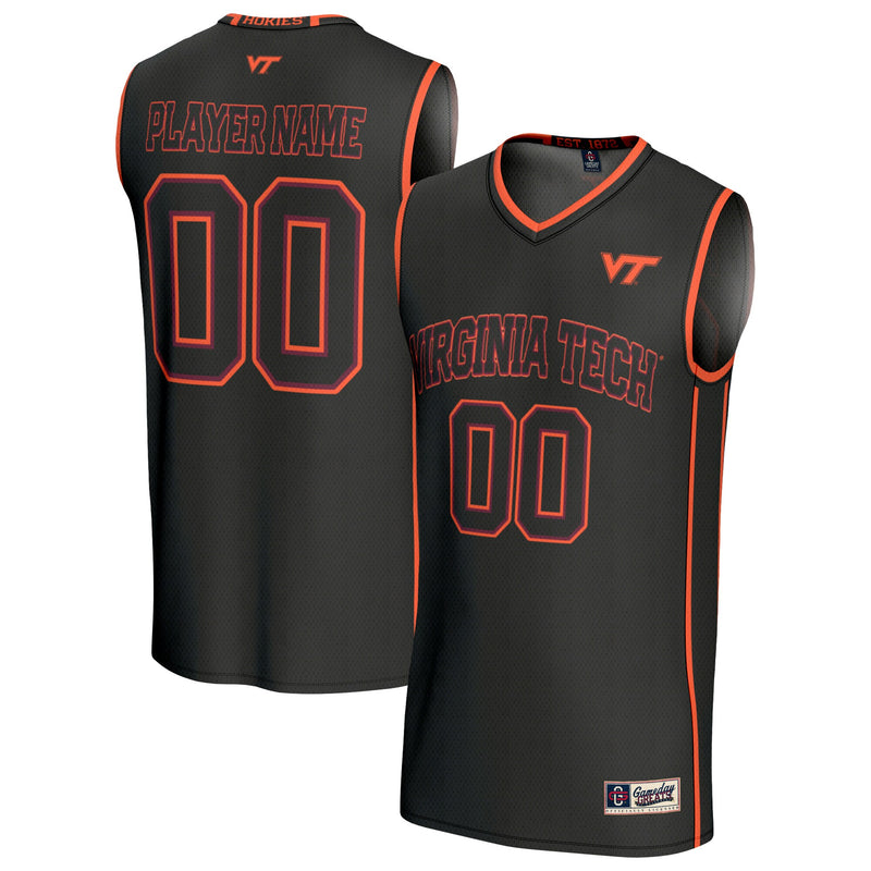 Virginia Tech Hokies Basketball Jersey, Black Sportswear Jersey Shirt, Sleeveless Athletic Tank Jersey, Casual Gift for Men, Style 203645453