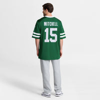 Adonai Mitchell New York Jets Football Jersey, Green Game Sportswear Jersey Shirt, Lightweight Breathable Athletic Jersey, Casual Gift for Men