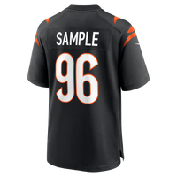 Cam Sample Cincinnati Bengals Football Jersey, Black Game Sportswear Jersey Shirt, Lightweight Breathable Athletic Jersey, Casual Gift for Men