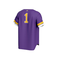 ECU Pirates Baseball Jersey, Purple Sportswear Jersey Shirt, Lightweight Breathable Athletic Jersey, Casual Gift for Men, Style 202415301