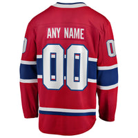 Montreal Canadiens Hockey Jersey, Red Breakaway Sportswear Jersey Shirt, Long Sleeve Hockey Sweater Jersey, Casual Gift for Men, Style 2791502