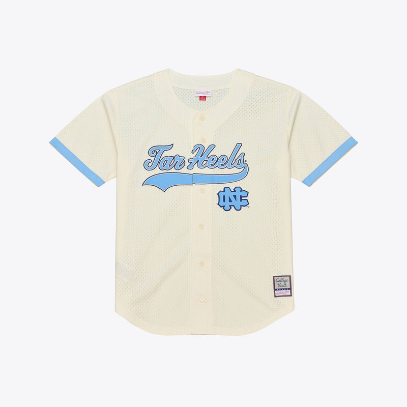 North Carolina Tar Heels Baseball Jersey, Cream Sportswear Jersey Shirt, Lightweight Breathable Athletic Jersey, Casual Gift for Men