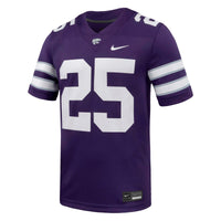 Kansas State Wildcats Football Jersey, Purple Game Sportswear Jersey Shirt, Lightweight Breathable Athletic Jersey, Casual Gift for Men