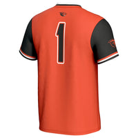 Oregon State Beavers Softball Jersey, Orange Fashion Sportswear Jersey Shirt, Lightweight Breathable Athletic Jersey, Casual Gift for Men