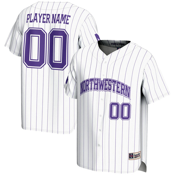 Northwestern Wildcats NIL Pick-A-Player Lightweight Baseball Jersey - White