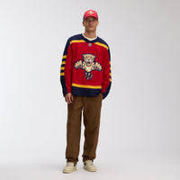 Florida Panthers Hockey Jersey, Red Authentic Classic Sportswear Jersey Shirt, Long Sleeve Hockey Sweater Jersey, Casual Gift for Men