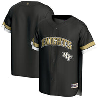 UCF Knights Baseball Jersey, Black Sportswear Jersey Shirt, Lightweight Breathable Athletic Jersey, Casual Gift for Men