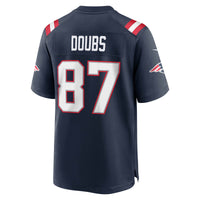 Romeo Doubs New England Patriots Football Jersey, Navy Game Sportswear Jersey Shirt, Lightweight Breathable Athletic Jersey, Casual Gift for Men