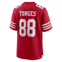 Jake Tonges San Francisco 49ers Football Jersey, Scarlet Sportswear Jersey Shirt, Lightweight Breathable Athletic Jersey, Casual Gift for Men