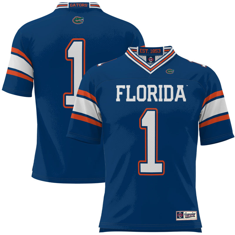 Florida Gators Football Jersey, Royal Sportswear Jersey Shirt, Lightweight Breathable Athletic Jersey, Casual Gift for Men, Style 200425278