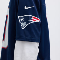 Drake Maye New England Patriots Football Jersey, Navy Game Sportswear Jersey Shirt, Lightweight Breathable Athletic Jersey, Casual Gift for Men
