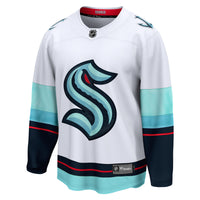 Seattle Kraken Hockey Jersey, White Breakaway Sportswear Jersey Shirt, Long Sleeve Hockey Sweater Jersey, Casual Gift for Men, Style 4429841