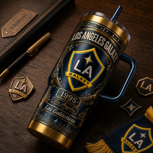 LAG Heritage Crest - Navy and Gold Wraparound Tumbler - main