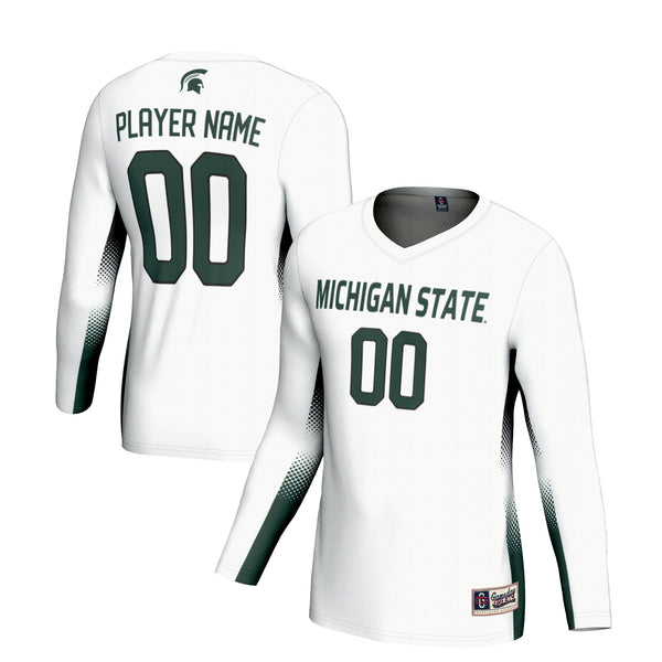 Michigan State Spartans Adult NIL Lightweight Volleyball Jersey - White