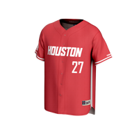Houston Cougars Baseball Jersey, Red Sportswear Jersey Shirt, Lightweight Breathable Athletic Jersey, Casual Gift for Men, Style 203336071