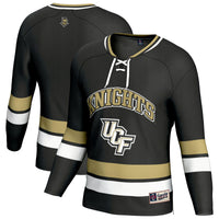 UCF Knights Hockey Jersey, Black Sportswear Jersey Shirt, Long Sleeve Hockey Sweater Jersey, Casual Gift for Men