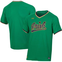 Notre Dame Fighting Irish Baseball Jersey, Green Replica Sportswear Jersey Shirt, Lightweight Breathable Athletic Jersey, Casual Gift for Men