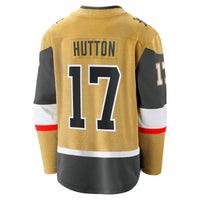 Ben Hutton Vegas Golden Knights Hockey Jersey, Gold Breakaway Sportswear Jersey Shirt, Long Sleeve Hockey Sweater Jersey, Casual Gift for Men