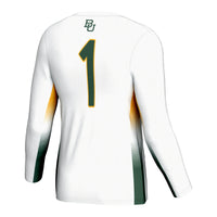 Baylor Bears Volleyball Jersey, White Lightweight Sportswear Jersey Shirt, Lightweight Breathable Athletic Jersey, Casual Gift for Men