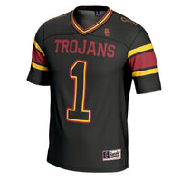 USC Trojans Football Jersey, Black Sportswear Jersey Shirt, Lightweight Breathable Athletic Jersey, Casual Gift for Men, Style 200447728